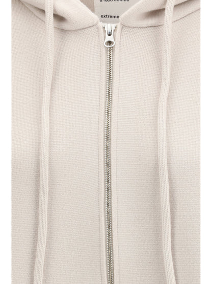 EXTREME CASHMERE OS zipped hooded cashmere cardigan n°460 donnie