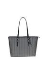 quinn large jacquard logo tote bag