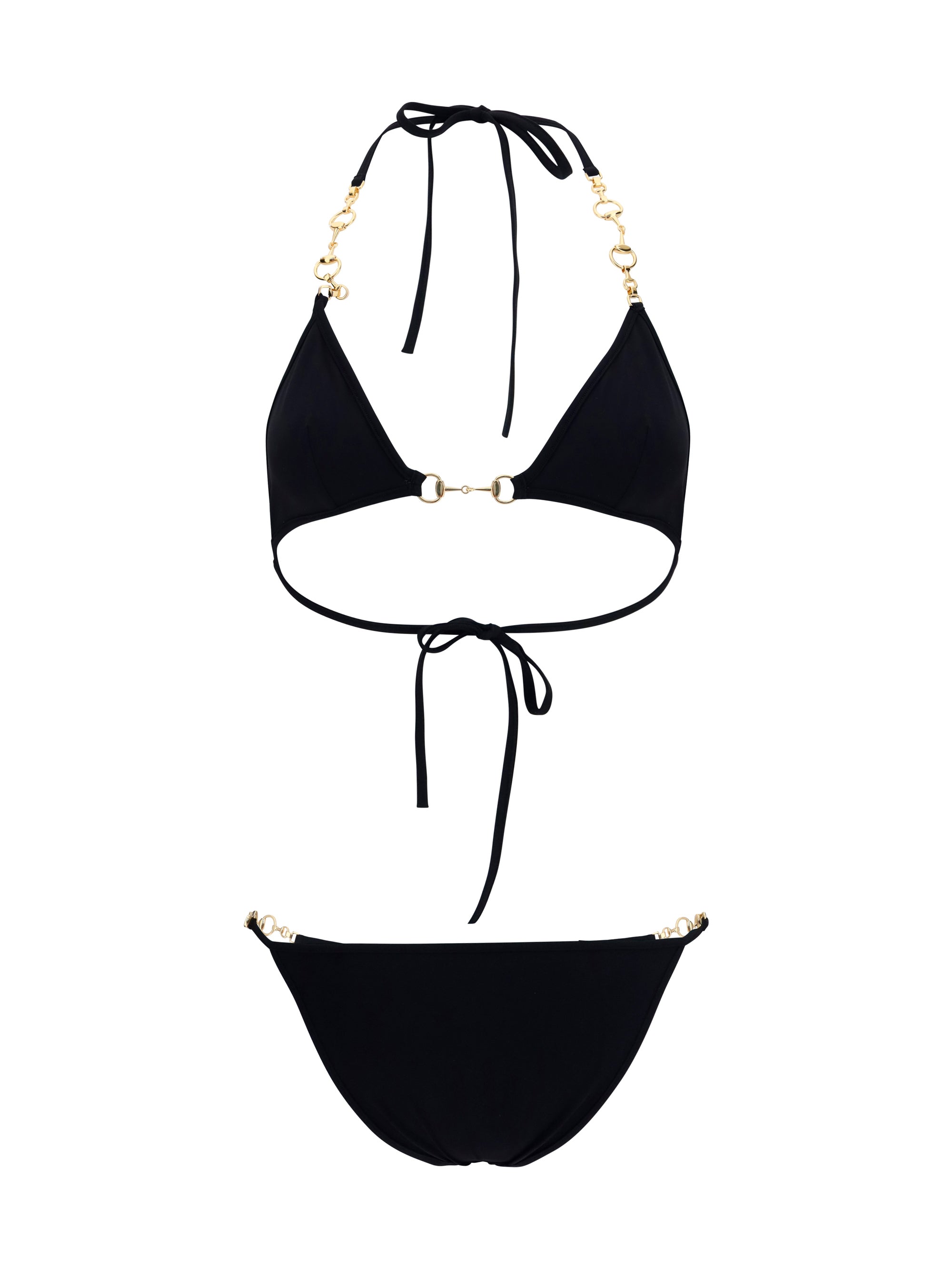 stretch jersey bikini with horsebit