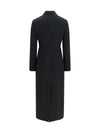 tailored wool crêpe coat