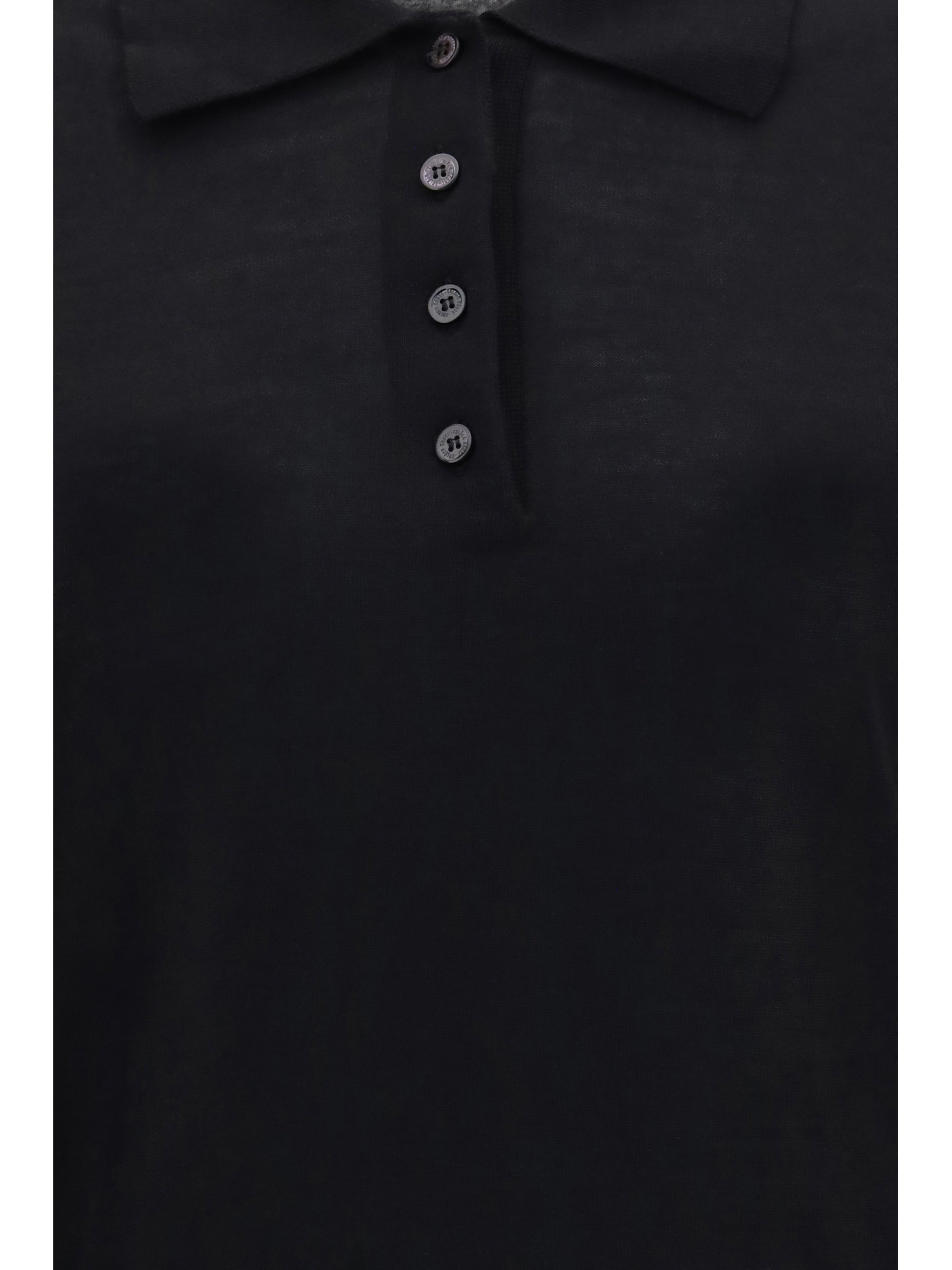 long sleeve merino wool polo