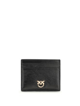 PINKO OS shiny leather card holder