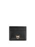 PINKO OS shiny leather card holder
