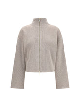 FABIANA FILIPPI 40 reversible platinum mohair jacket