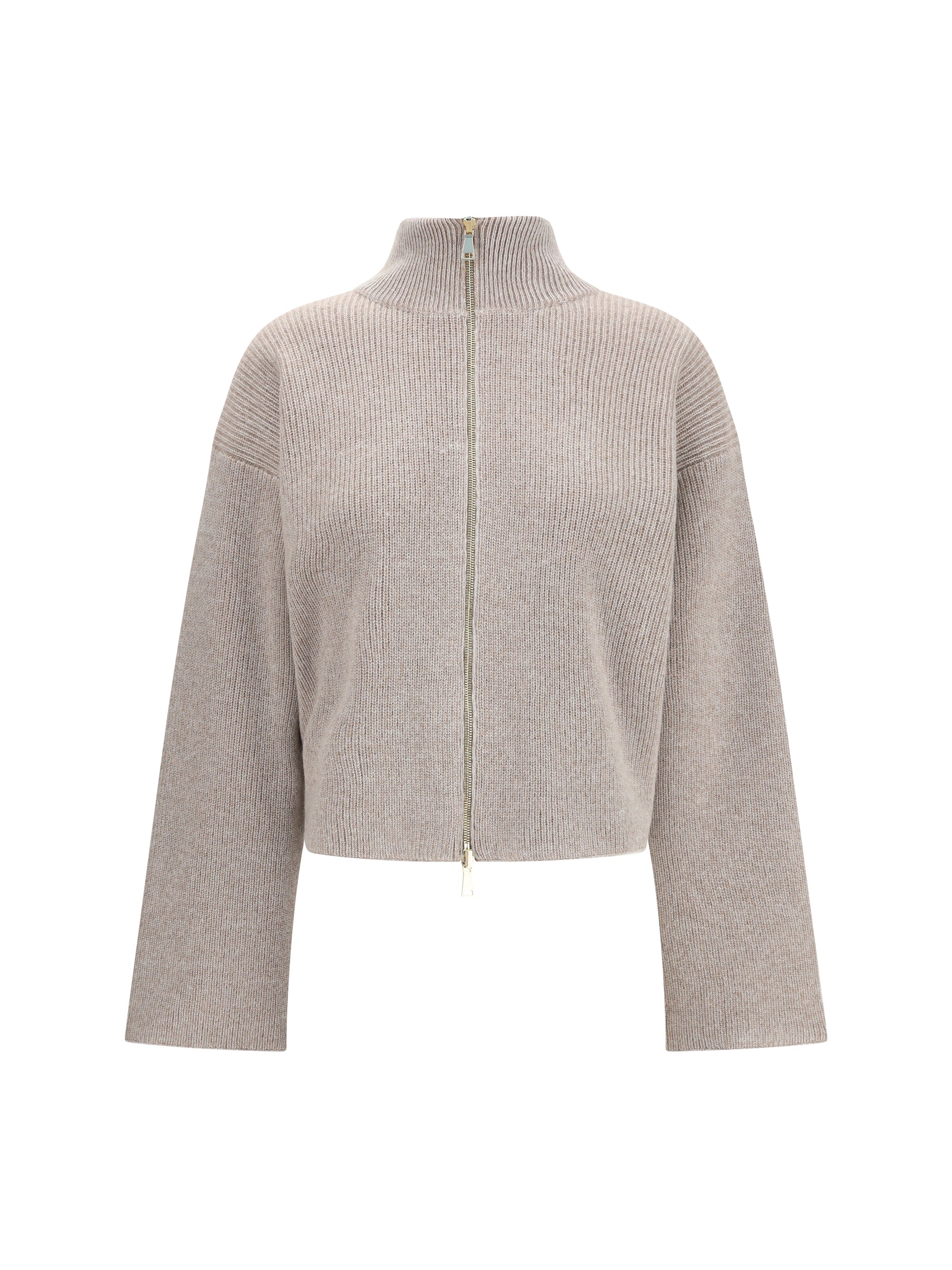 FABIANA FILIPPI 40 reversible platinum mohair jacket