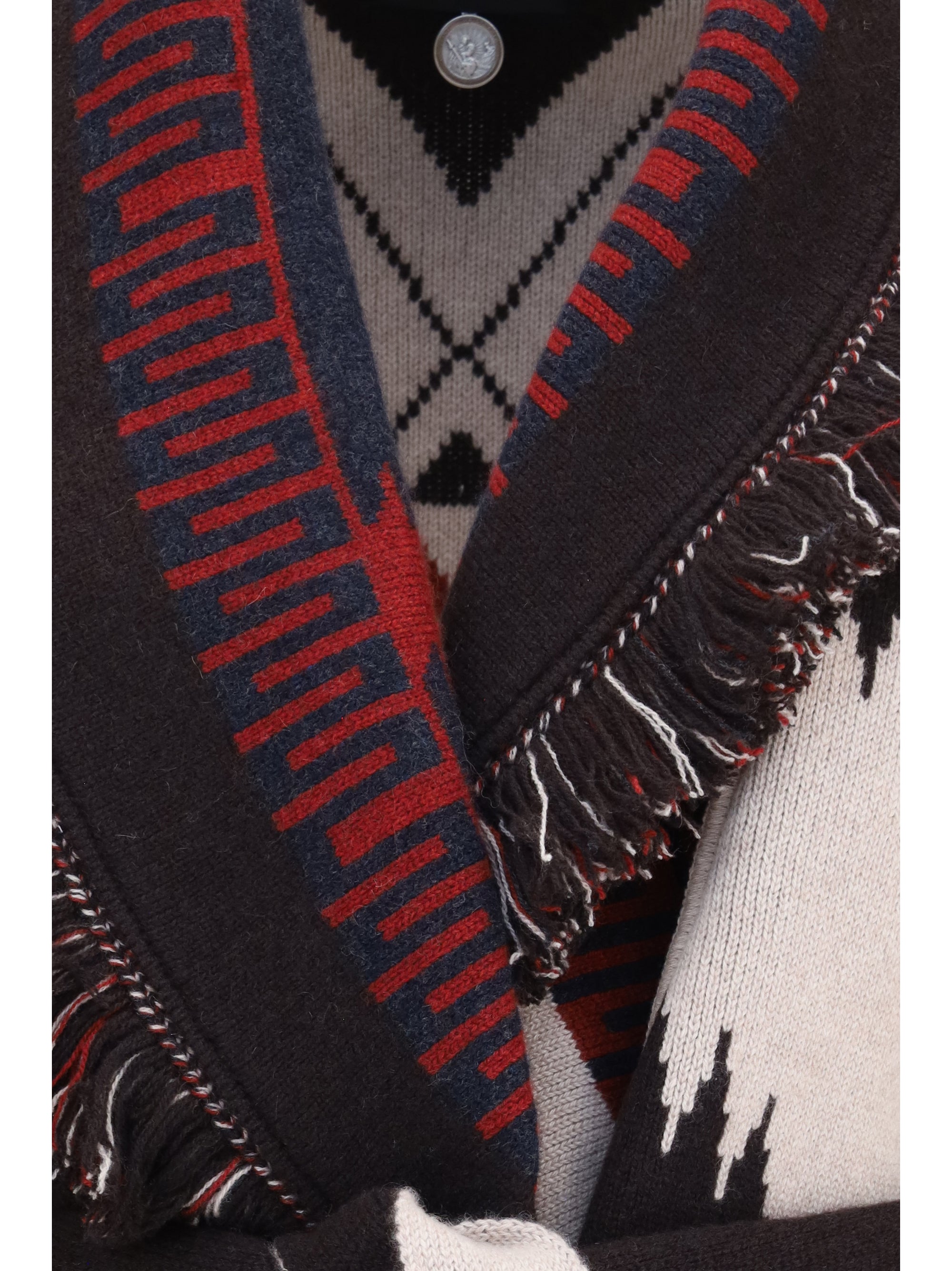 icon jacquard cardigan