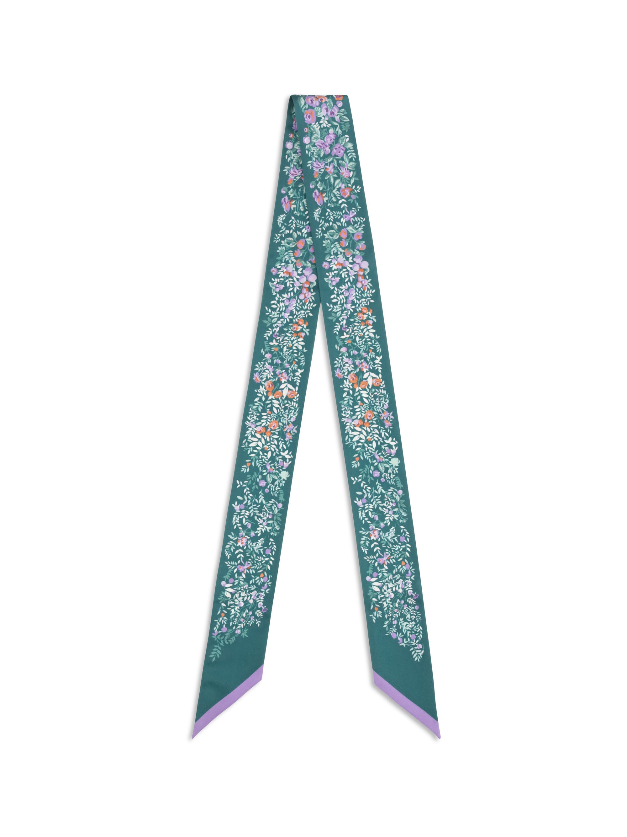 printed silk twill scarf