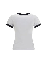 GANNI L cropped kitty t-shirt 