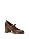 leather mary jane ballerinas