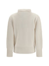 wool and cashmere half zip sweater