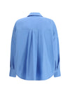 shirt with front ruching in cotton