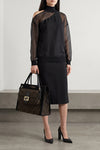 the large fendi magic shopping bag is distinguished by a structured and capaci