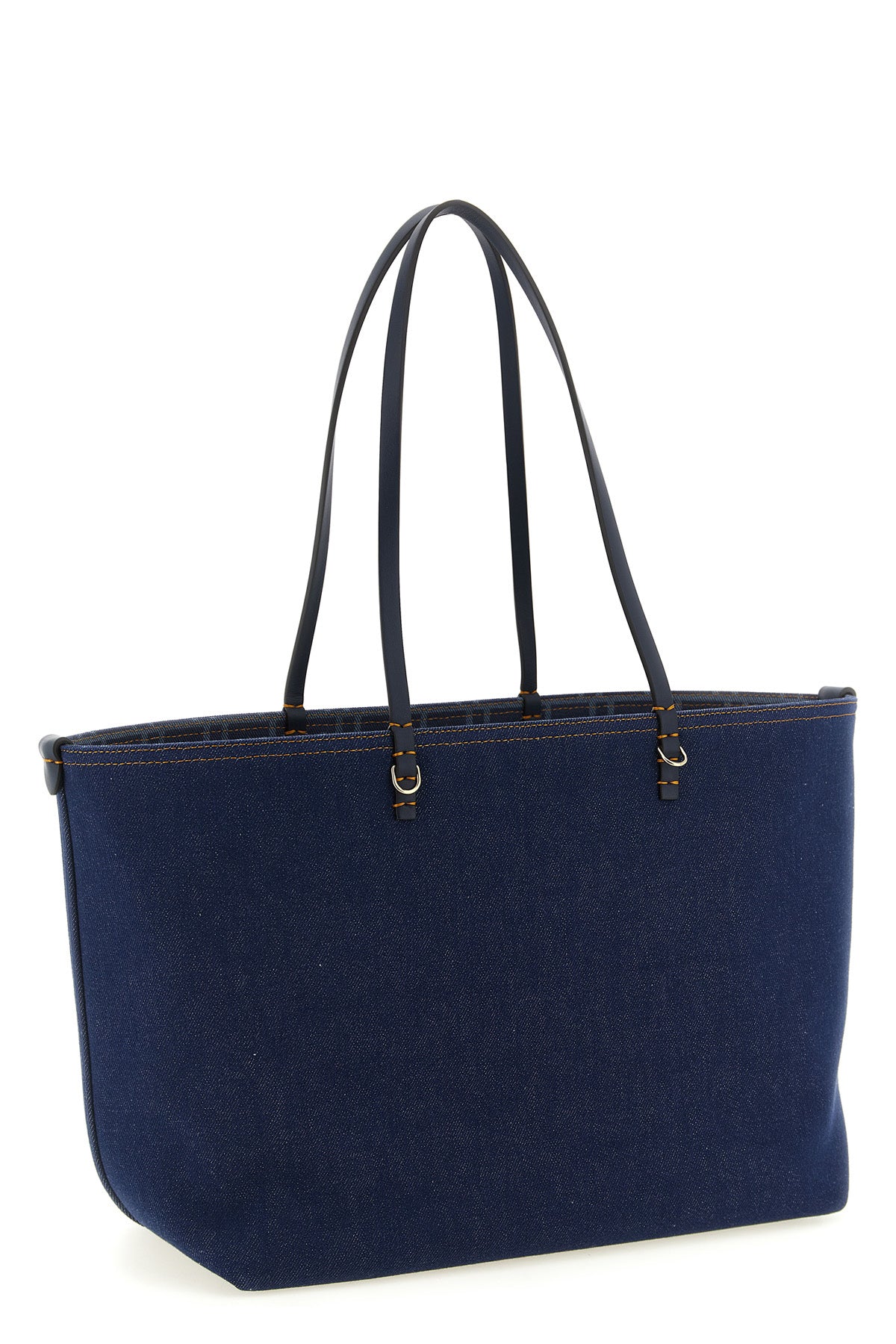 reversible roll midi shopping bag in ff jacquard