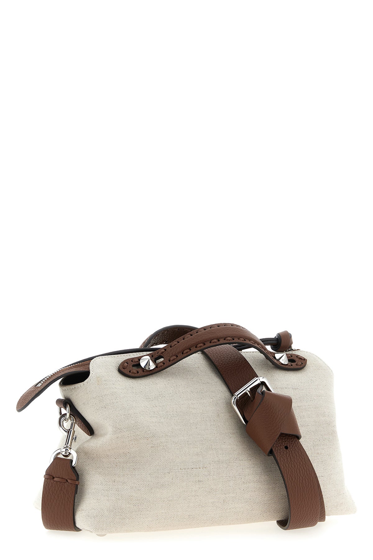 by the way soft medium handbag in canvas and hammered leather