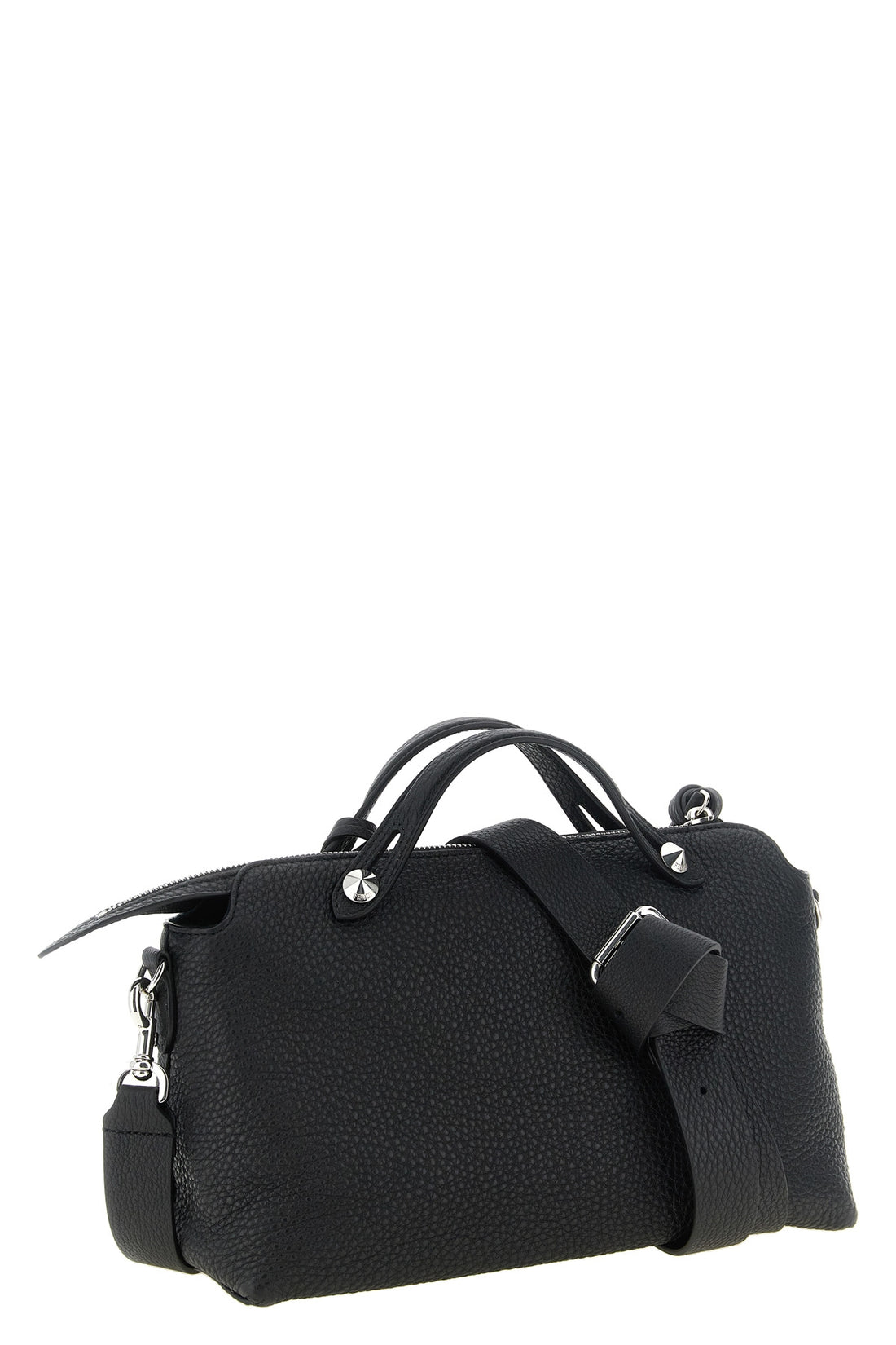 FENDI OS the fendi by the way soft medium handbag is made of fine black roman leather
