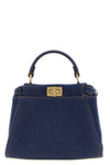 peekaboo mini denim handbag