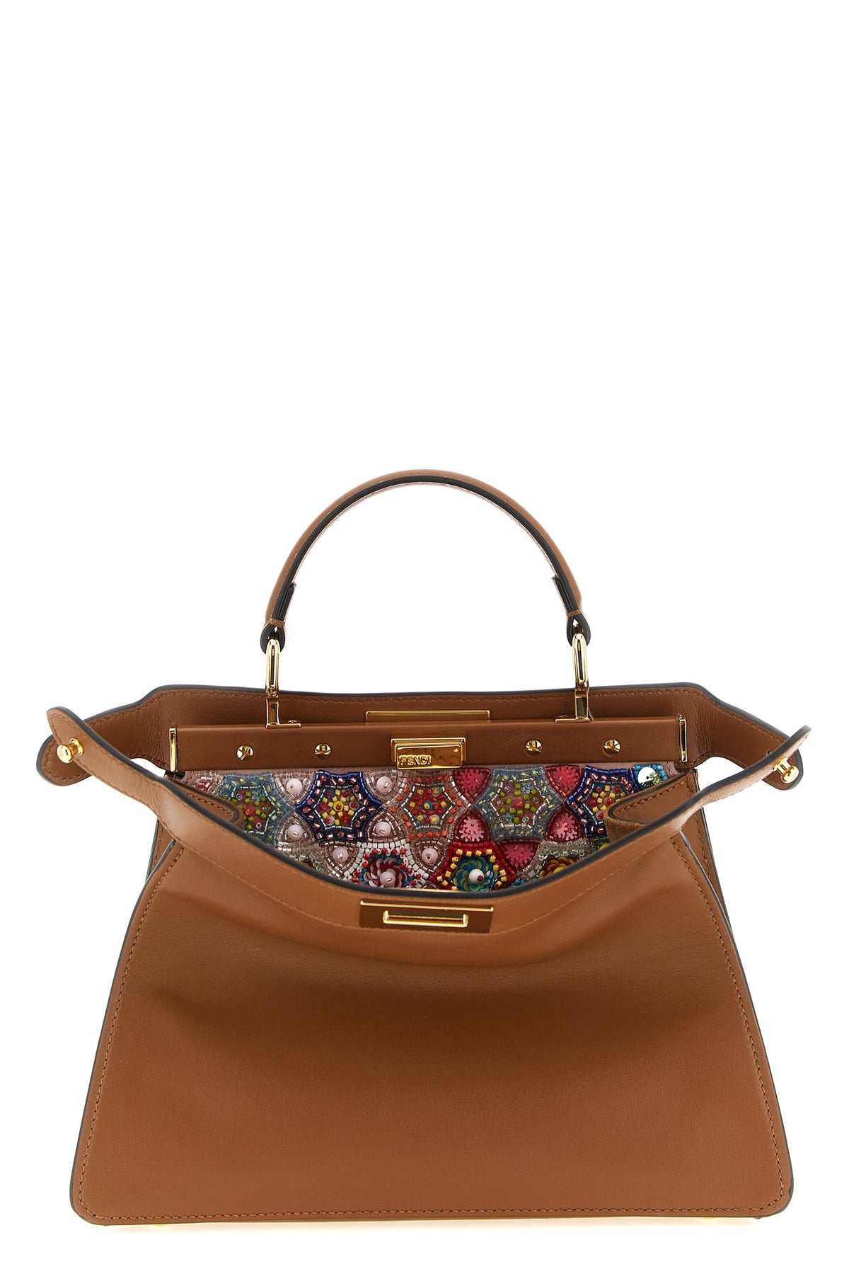 the fendi peekaboo iseeu handbag in fine smooth calf leather sets new standards