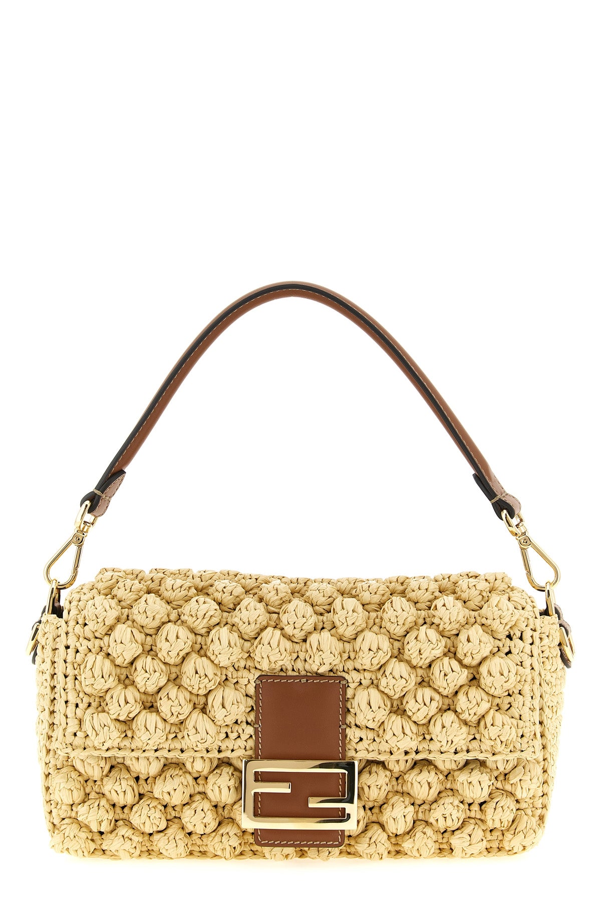 baguette® raffia medium shoulder bag