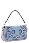 the fendi baguette® medium shoulder bag stands out for an iconic silhouette ma