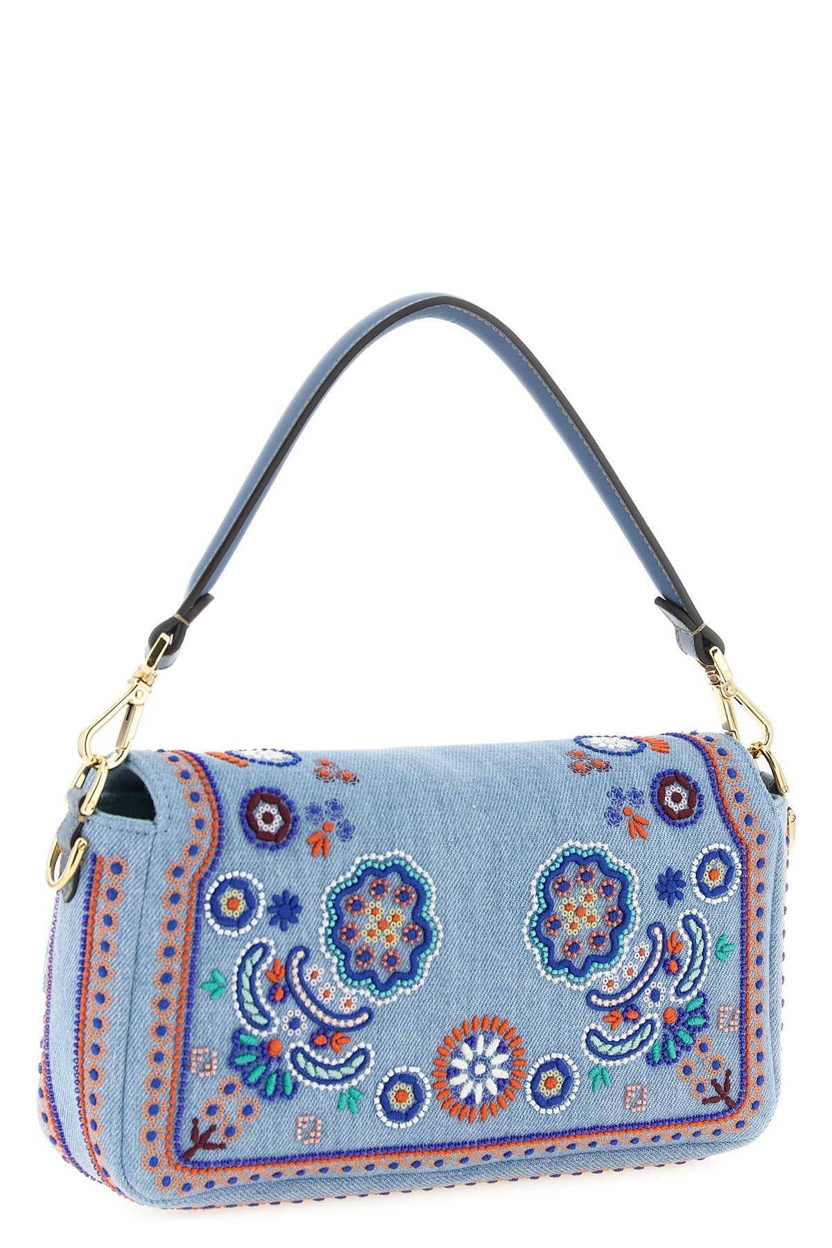 the fendi baguette® medium shoulder bag stands out for an iconic silhouette ma
