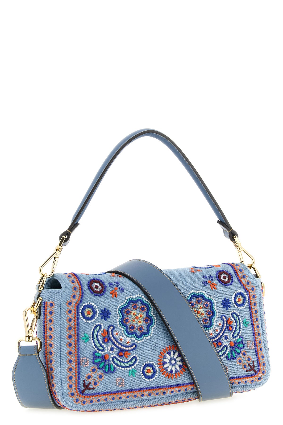 the fendi baguette® medium shoulder bag stands out for an iconic silhouette ma