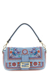 the fendi baguette® medium shoulder bag stands out for an iconic silhouette ma