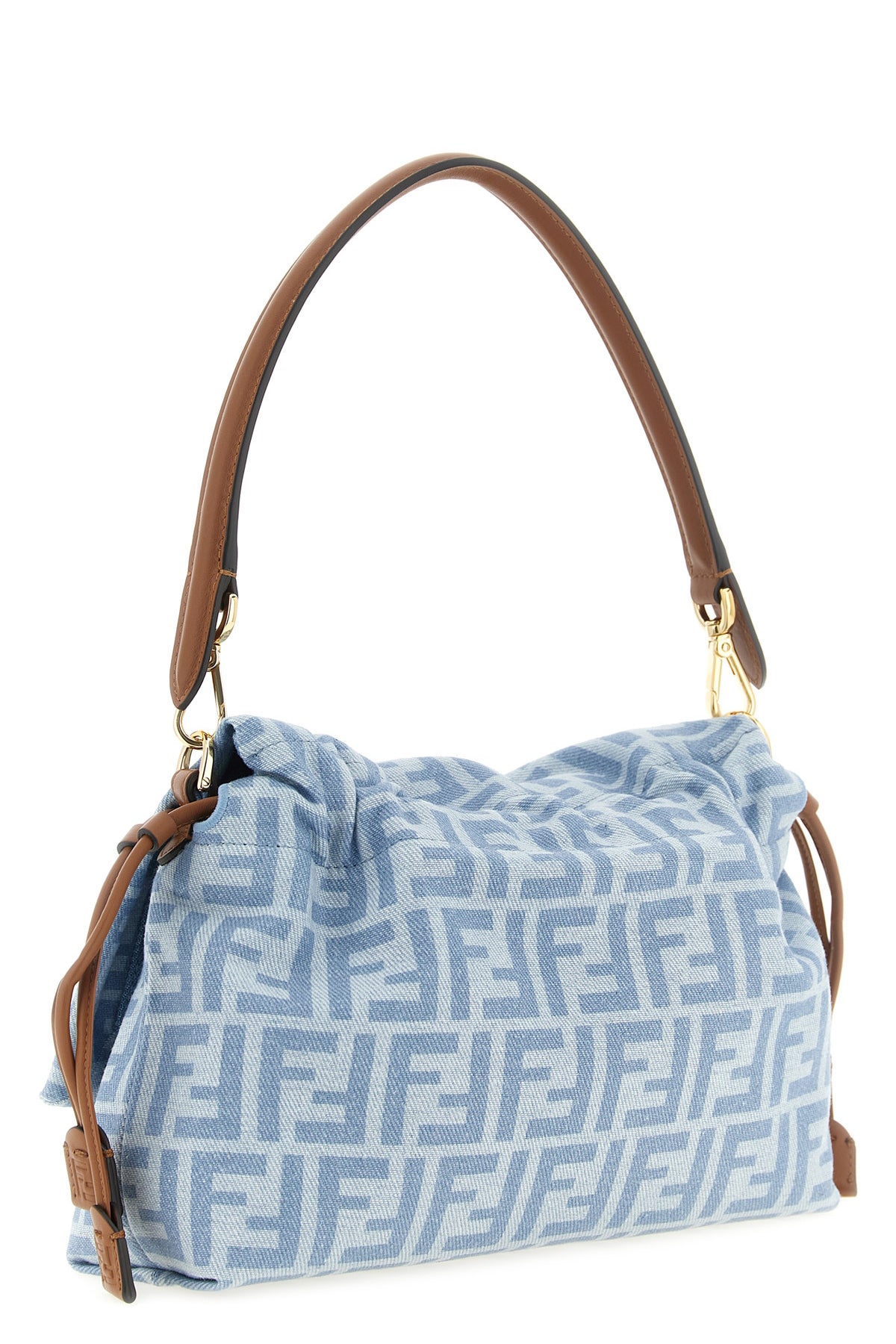 the fendi mamma baguette medium shoulder bag features a soft