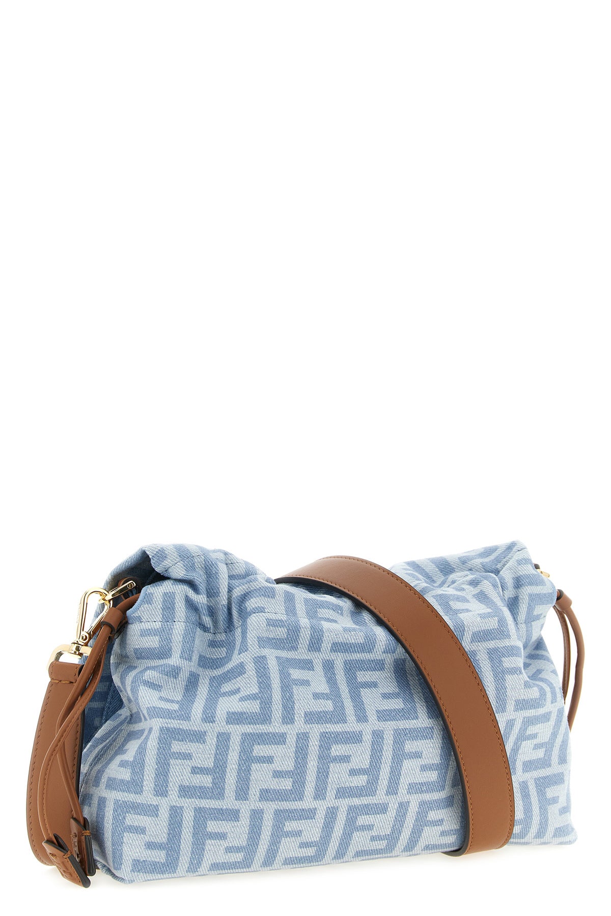 the fendi mamma baguette medium shoulder bag features a soft
