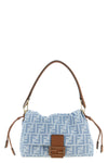 the fendi mamma baguette medium shoulder bag features a soft
