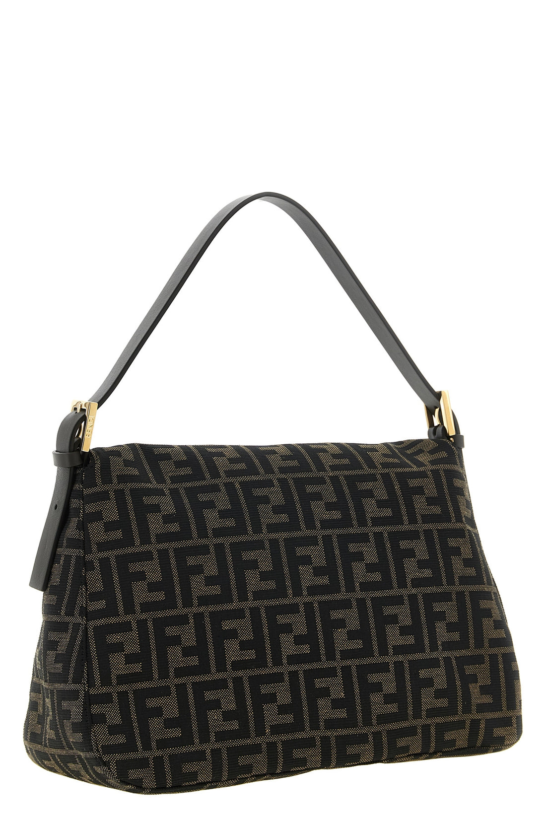 FENDI OS the fendi flap 26325 shoulder bag is distinguished by a destructured trapezoid
