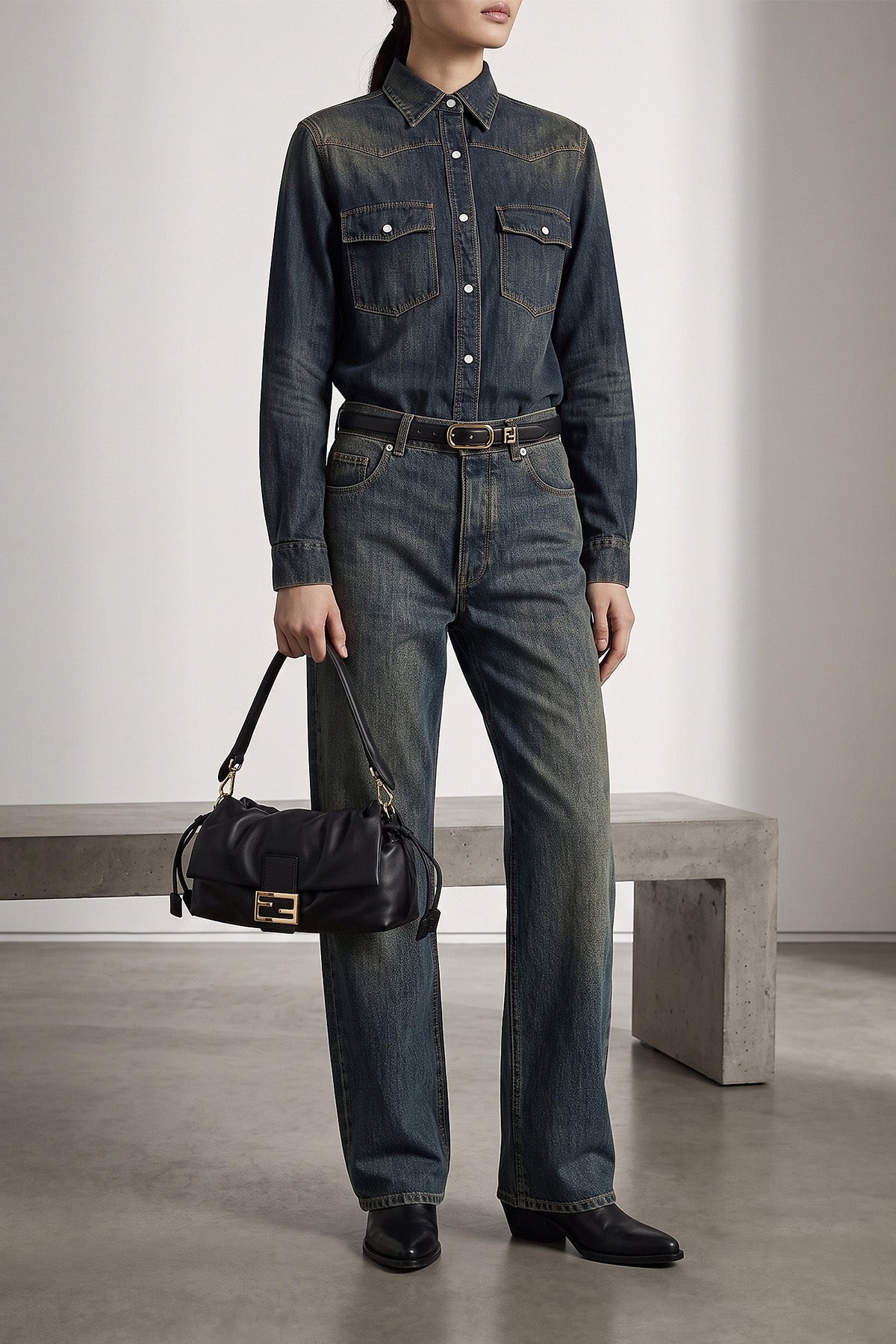 the fendi baguette®soft media handbag redefines the codes of leather goods thr