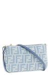 the fendi baguette light blue cotton denim pouch sets new standards of everyda