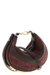 fendigraphy mini nappa and suede handbag