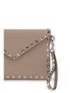 medium flat pouch | rockstud | vitello s