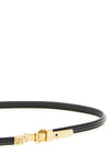 thin shiny leather belt