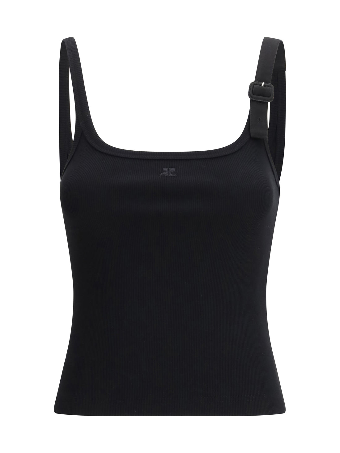COURRÈGES M buckle 90’s rib tank top