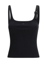 COURRÈGES M buckle 90’s rib tank top