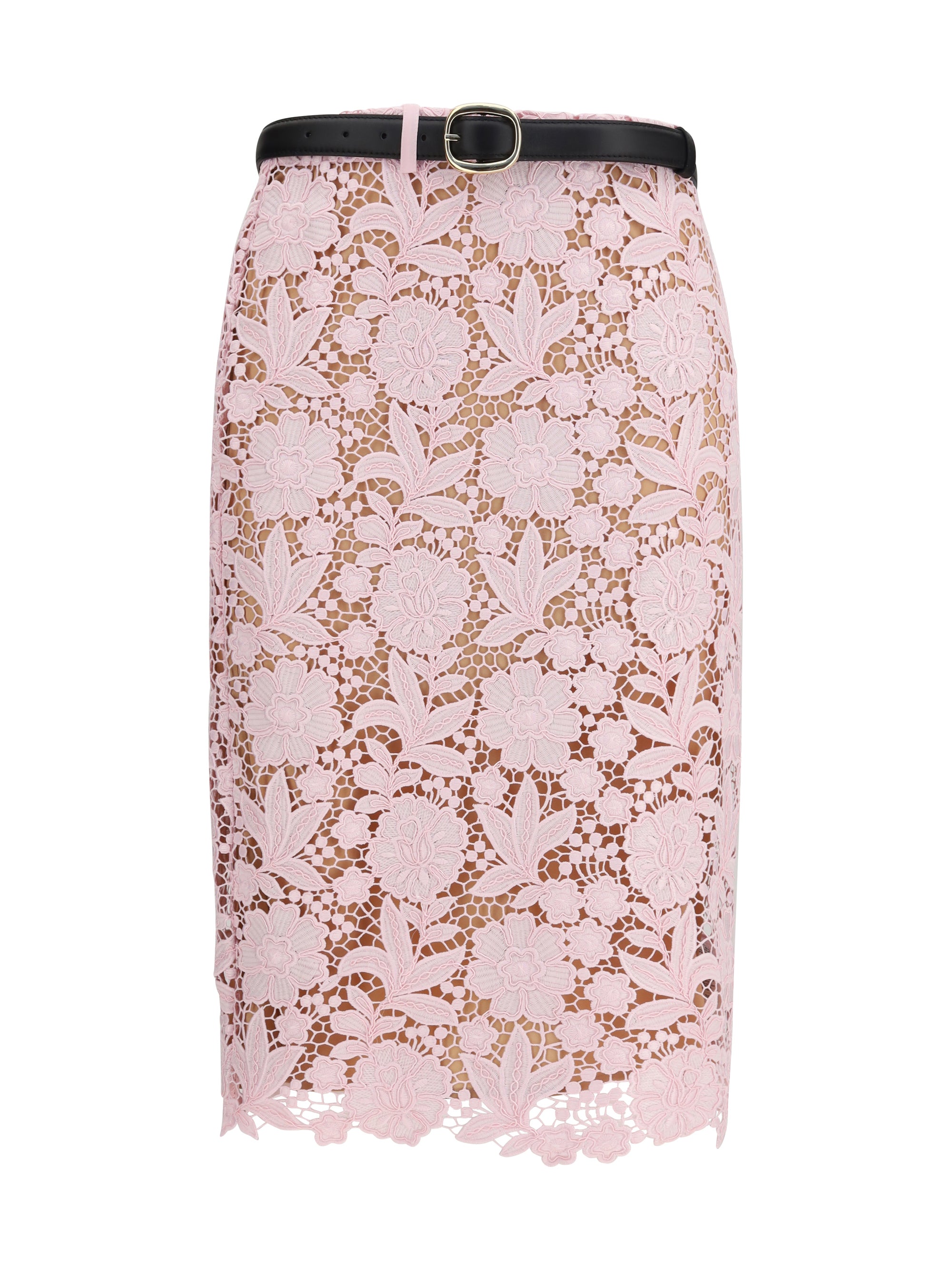 lace midi skirt