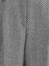 FORTE_FORTE II high-waisted wool trousers with chevron pattern