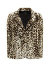 single-breasted jacket with sequins