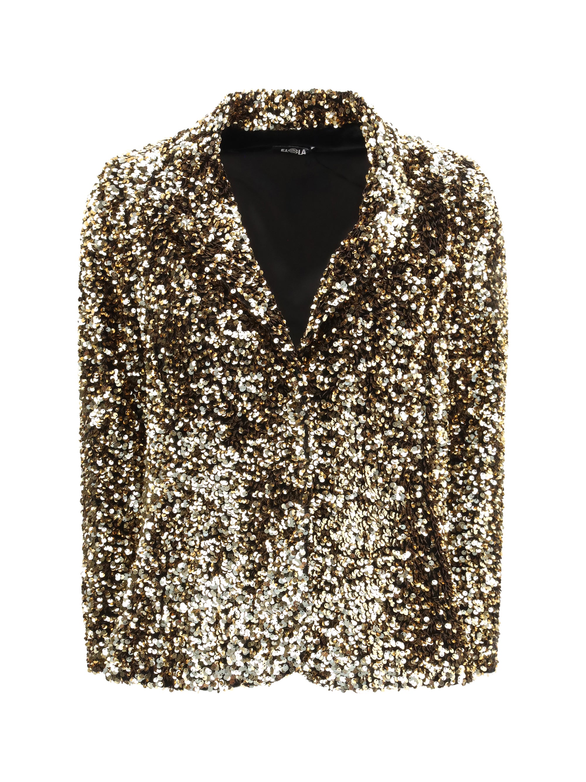 single-breasted jacket with sequins
