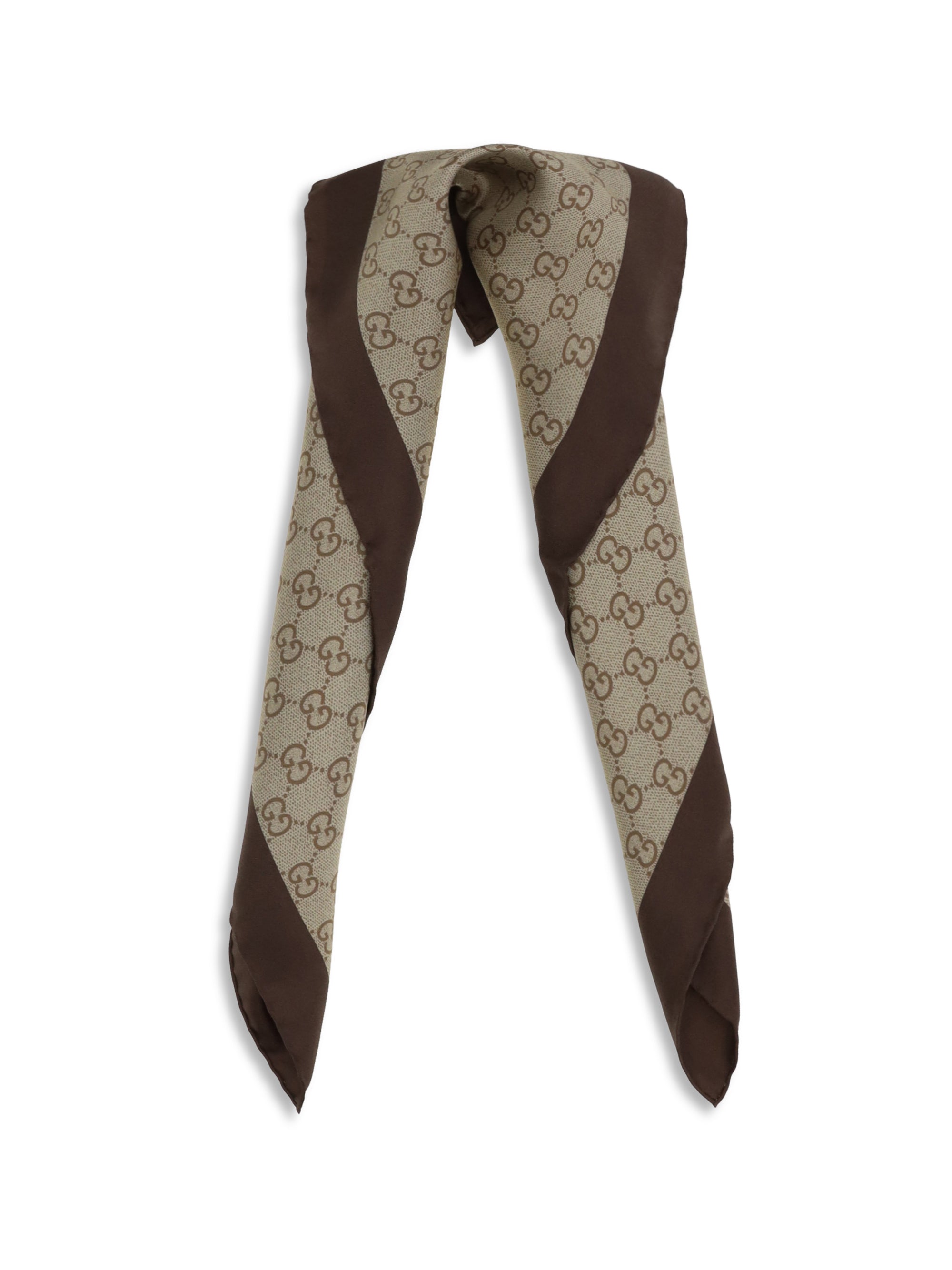 printed silk mini twill scarf