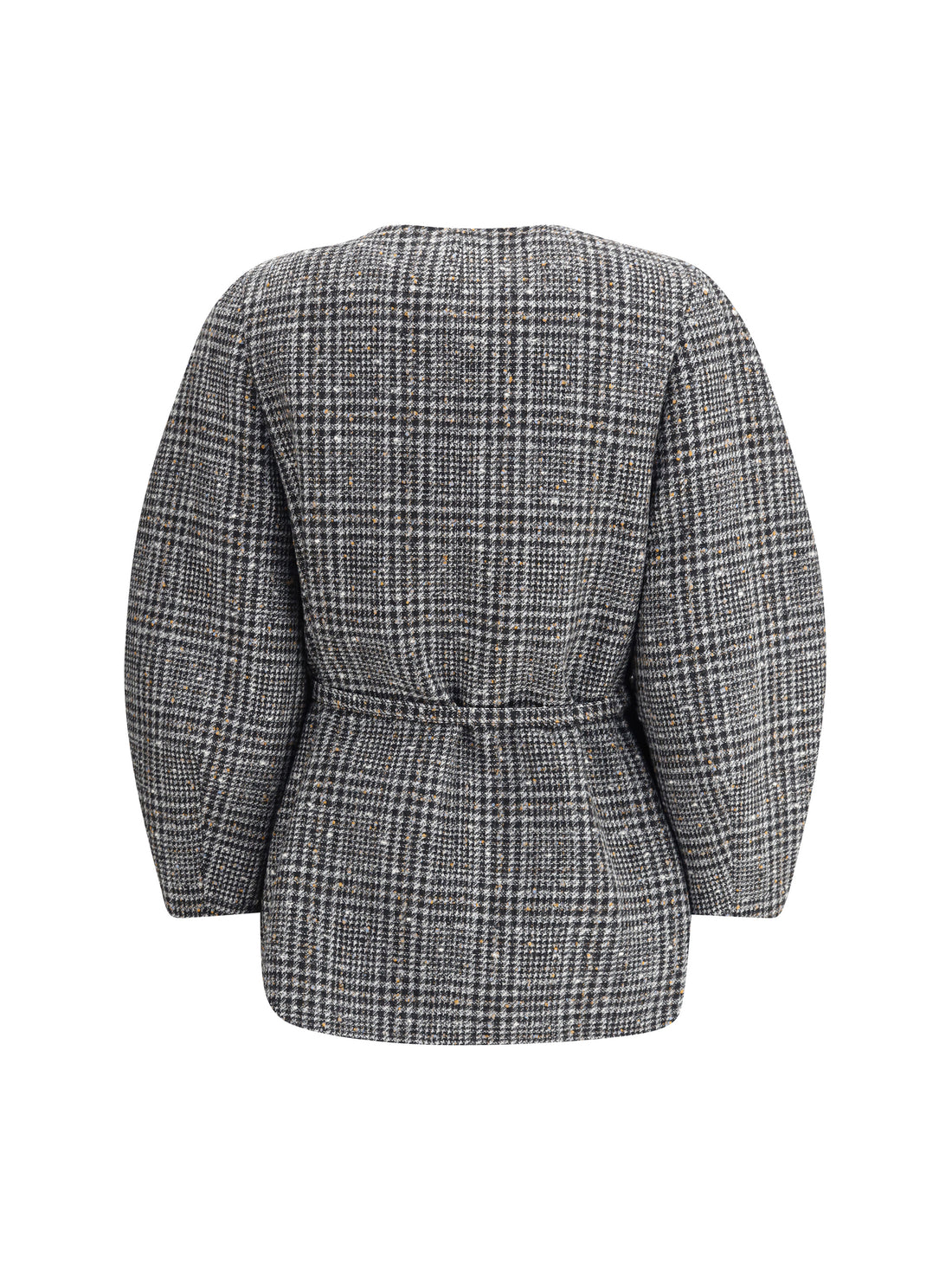 FENDI 40 wool and cotton tweed blouson jacket