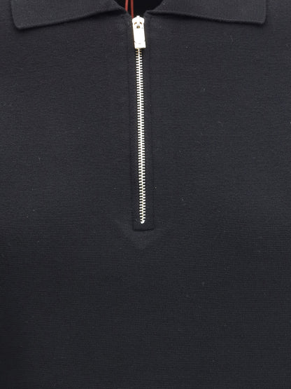 MAX MARA STUDIO M teti zip polo shirt