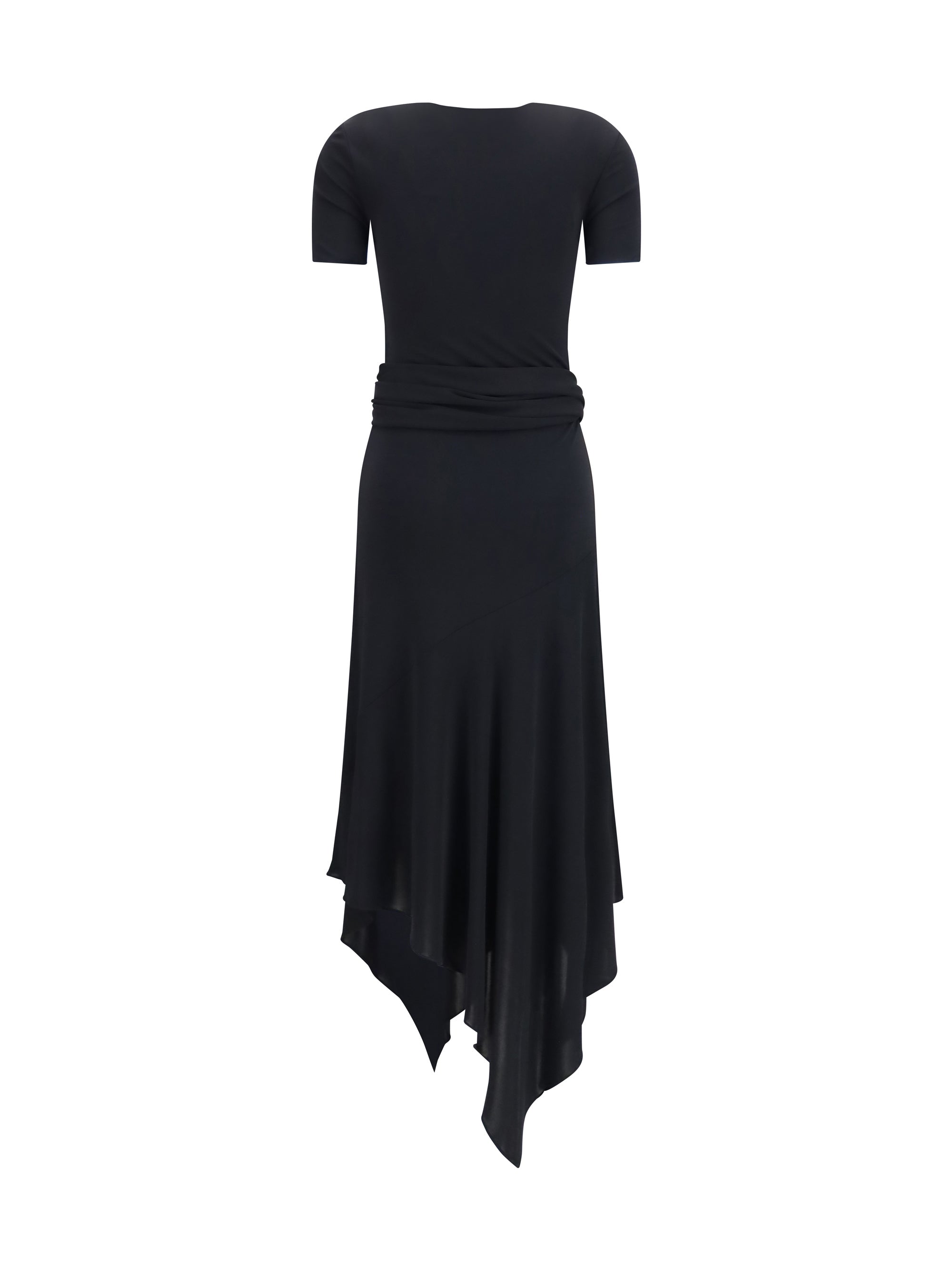 belted jersey dress