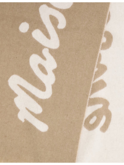 MAISON KITSUNÉ OS wool scarf