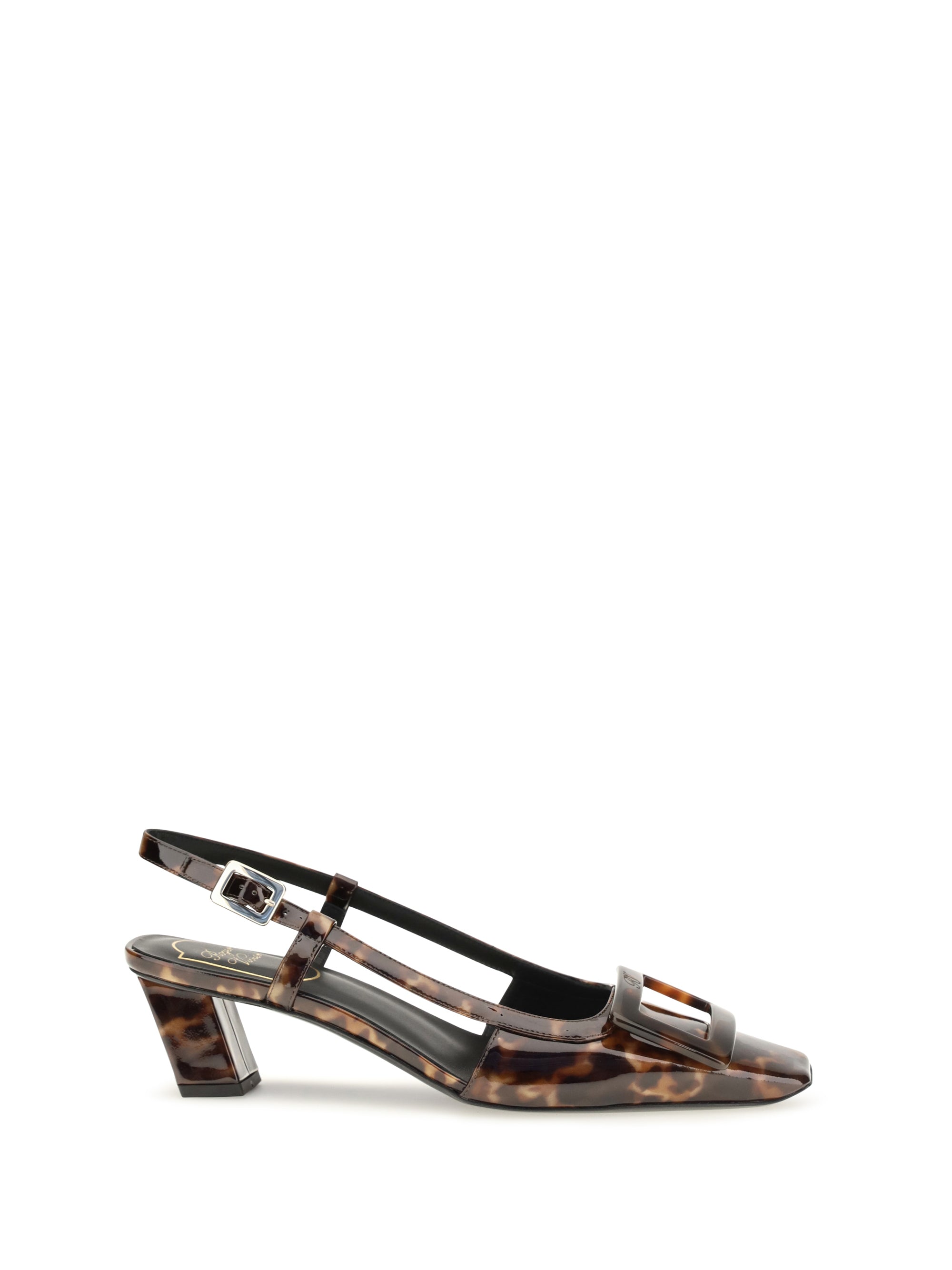 tortoiseshell belle vivier slingback pumps