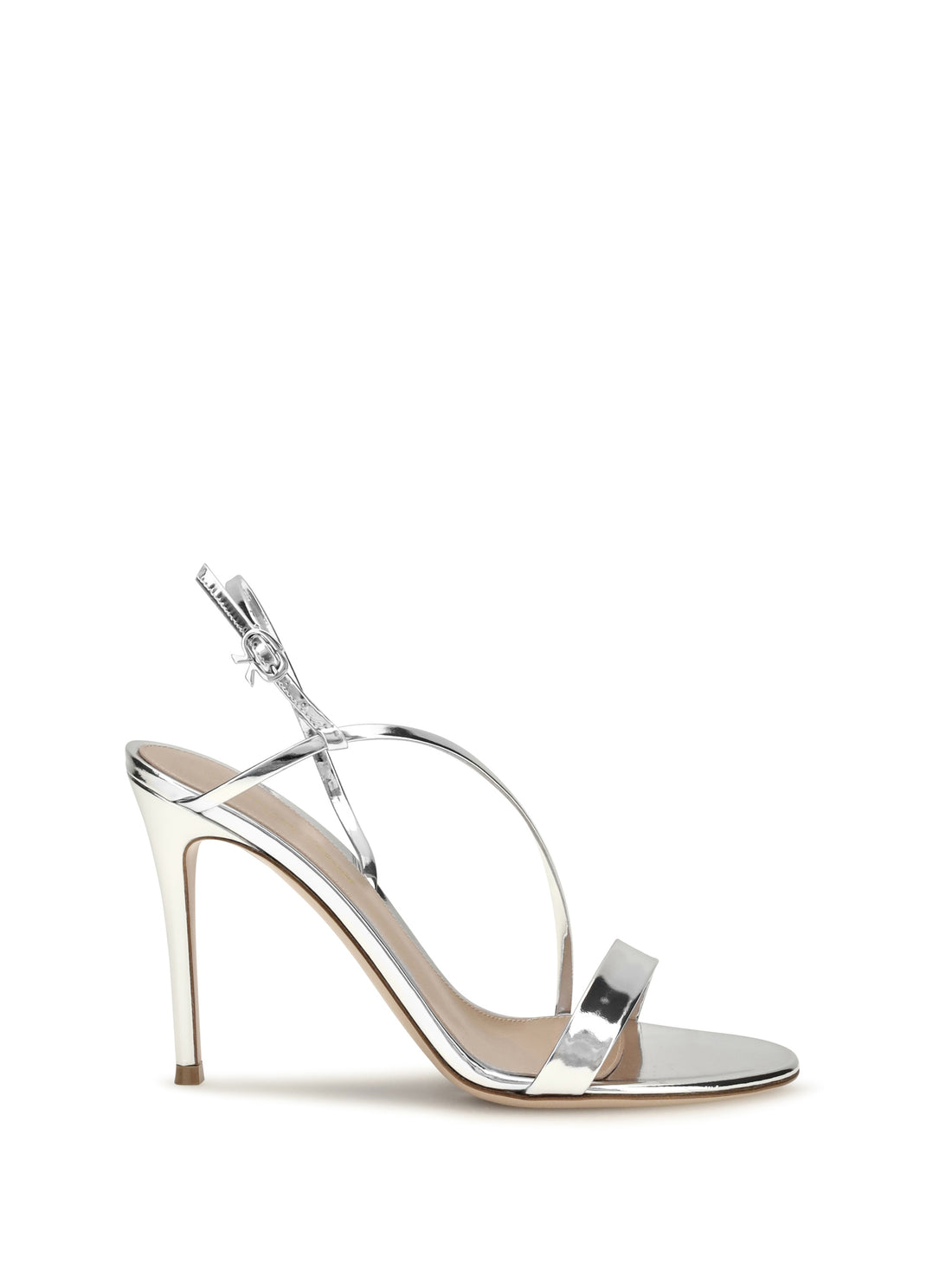 GIANVITO ROSSI 36 manhattan metallic-effect leather sandals