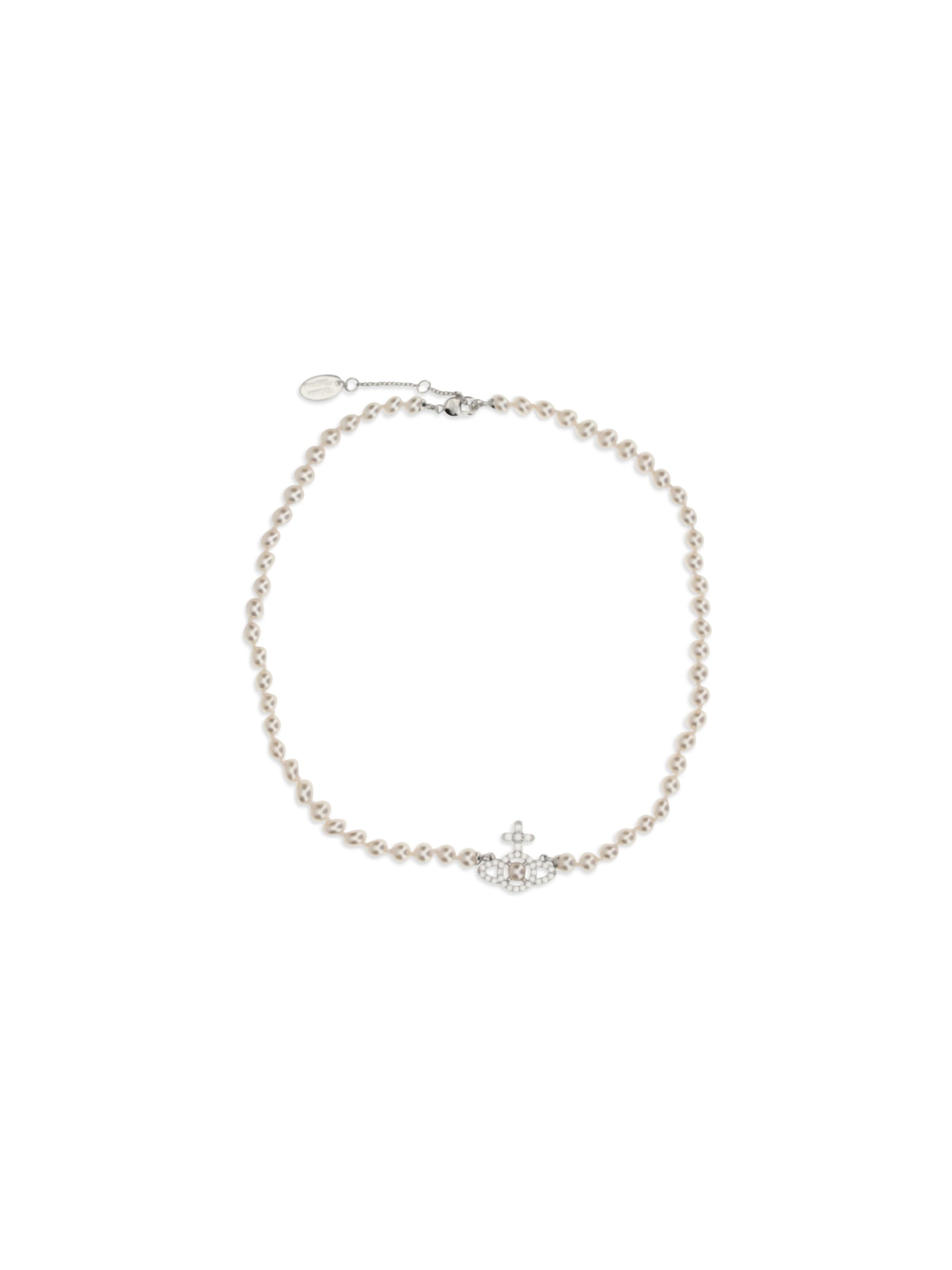 olympia pearl orb pendant necklace