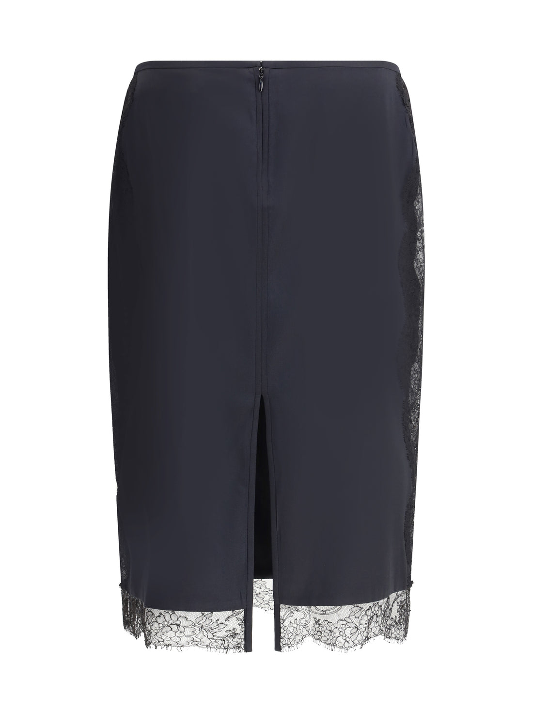 TOM FORD 42 satin skirt with lace details